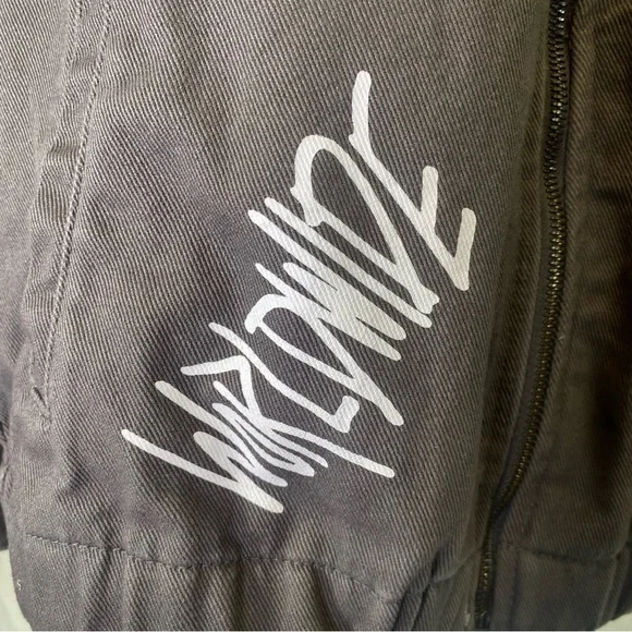 TRADEMARK BROOKLYN Cloth Co Jacket Mens S Gray worldwide tour limited edition - Picture 8 of 11